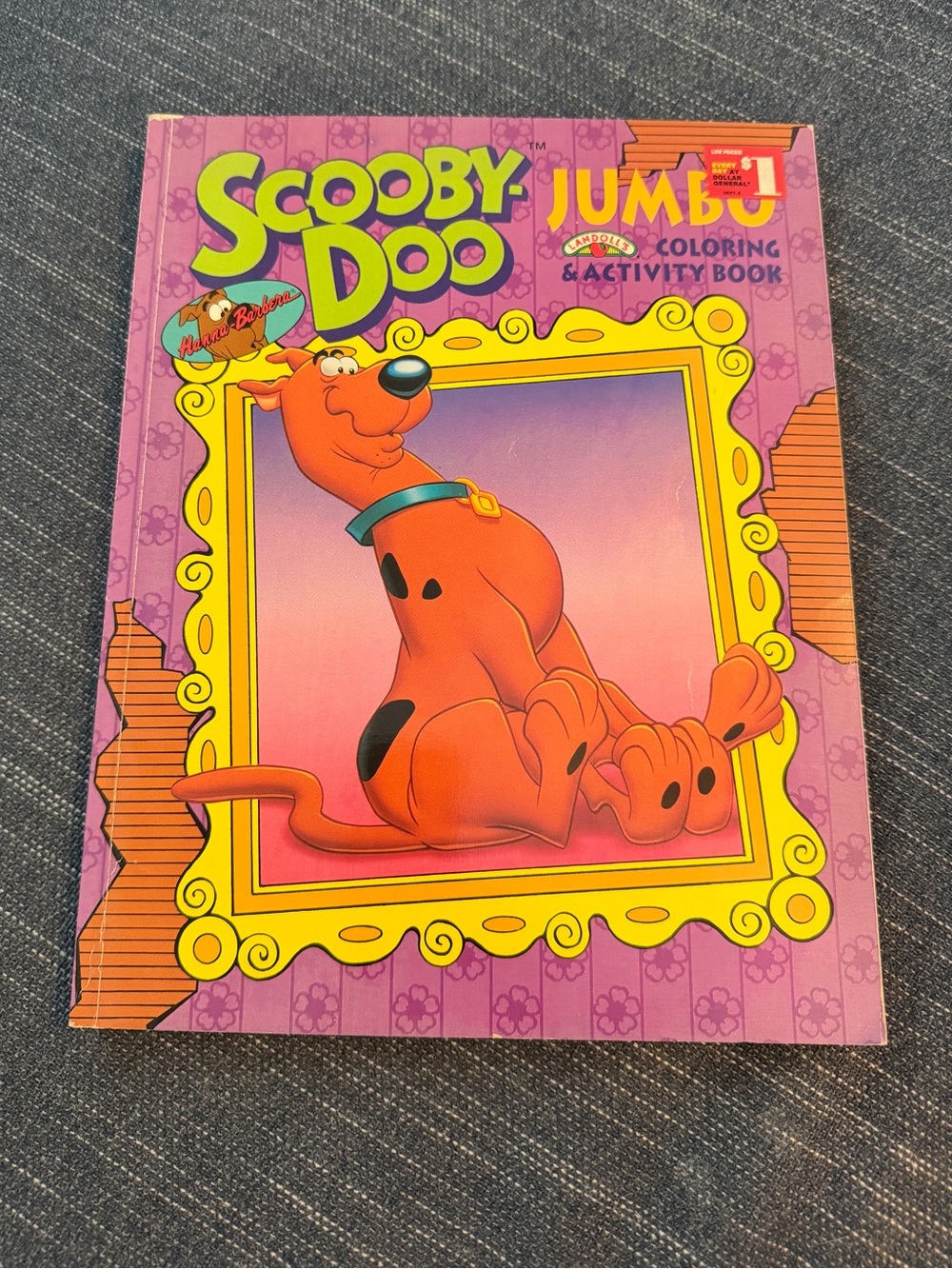 Vintage 1994 Scooby Doo Jumbo Coloring Activity Book Hanna Barbera
